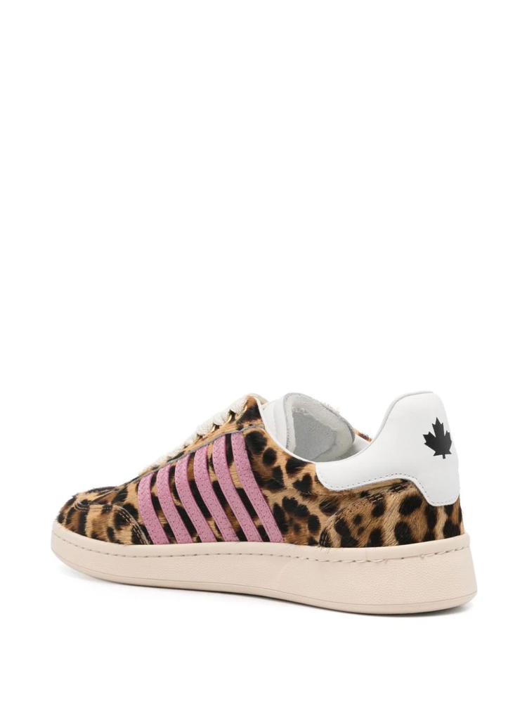 leopard-print sneakers