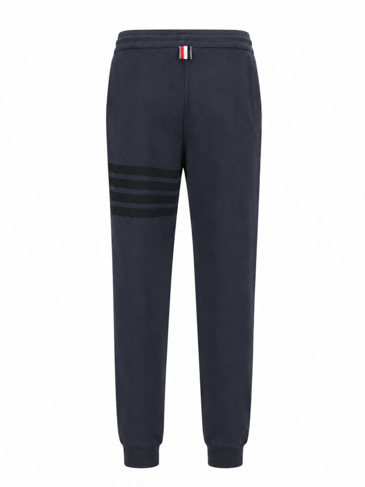 SWEATPANTS W/ TONAL 4 BAR IN GARMENT DYED LOOPBACK
