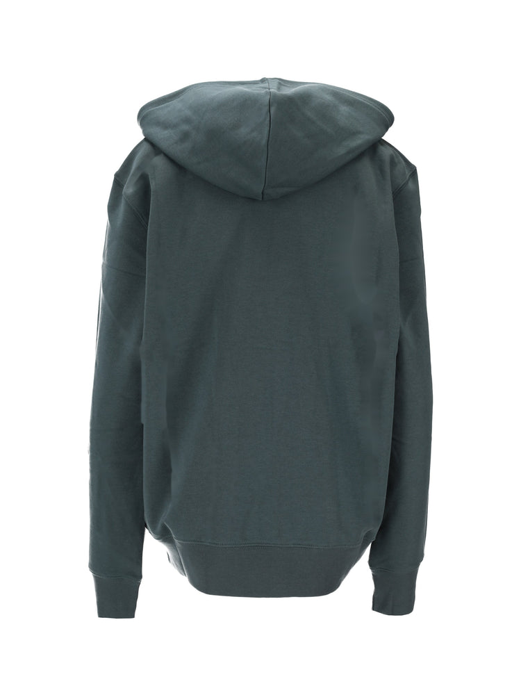 MENS REG FIT ZIP HOODY ZEBRA