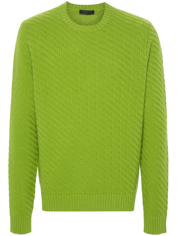 ribbed-knit jumper