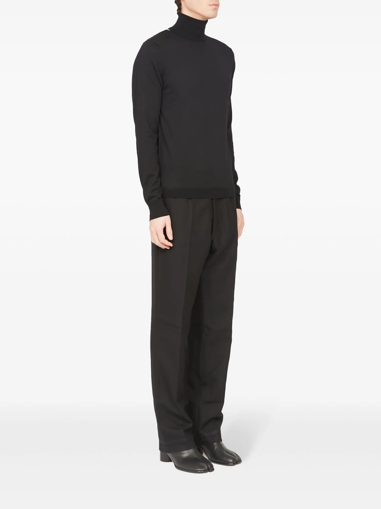 roll neck merino-wool jumper