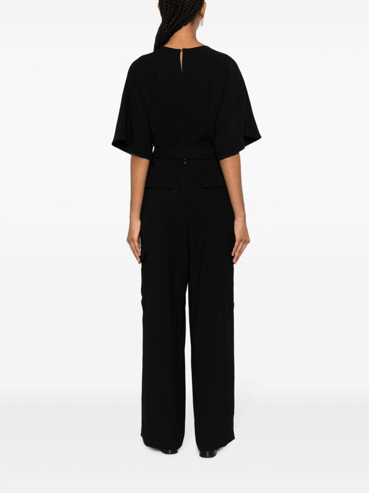 wide-leg cargo jumpsuit