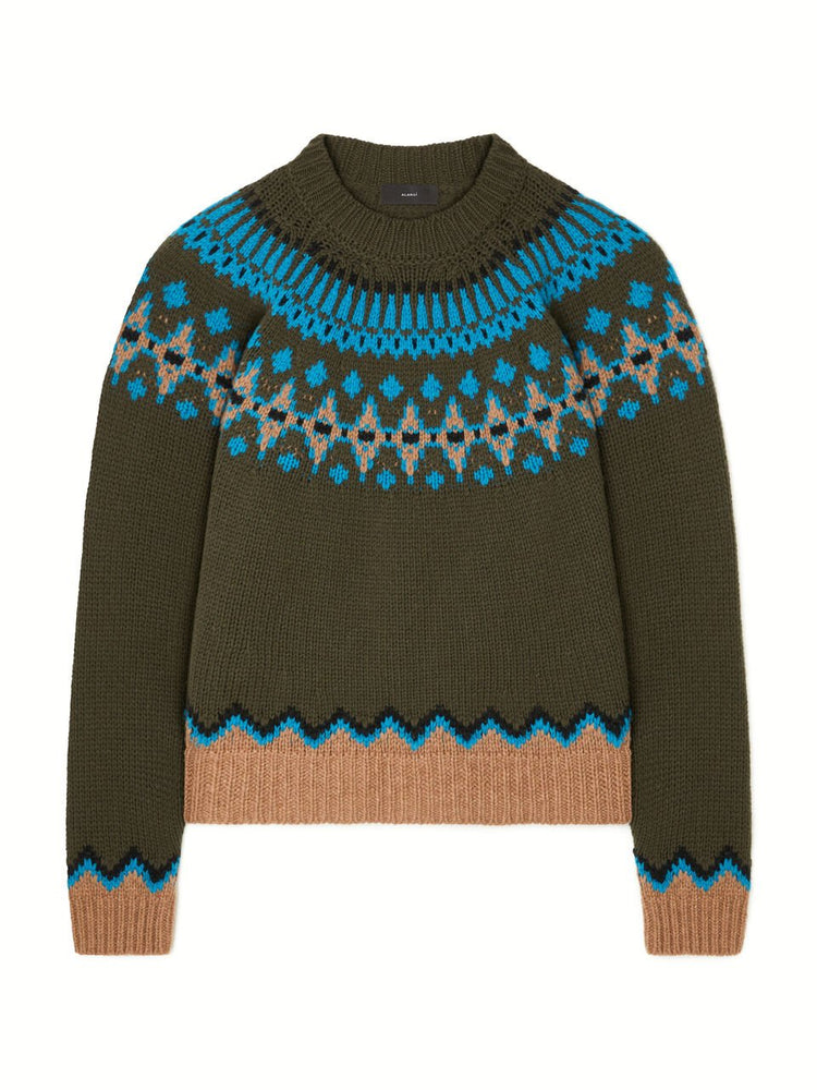 SWEET WINTER SWEATER BRICK/MULTICOLOR