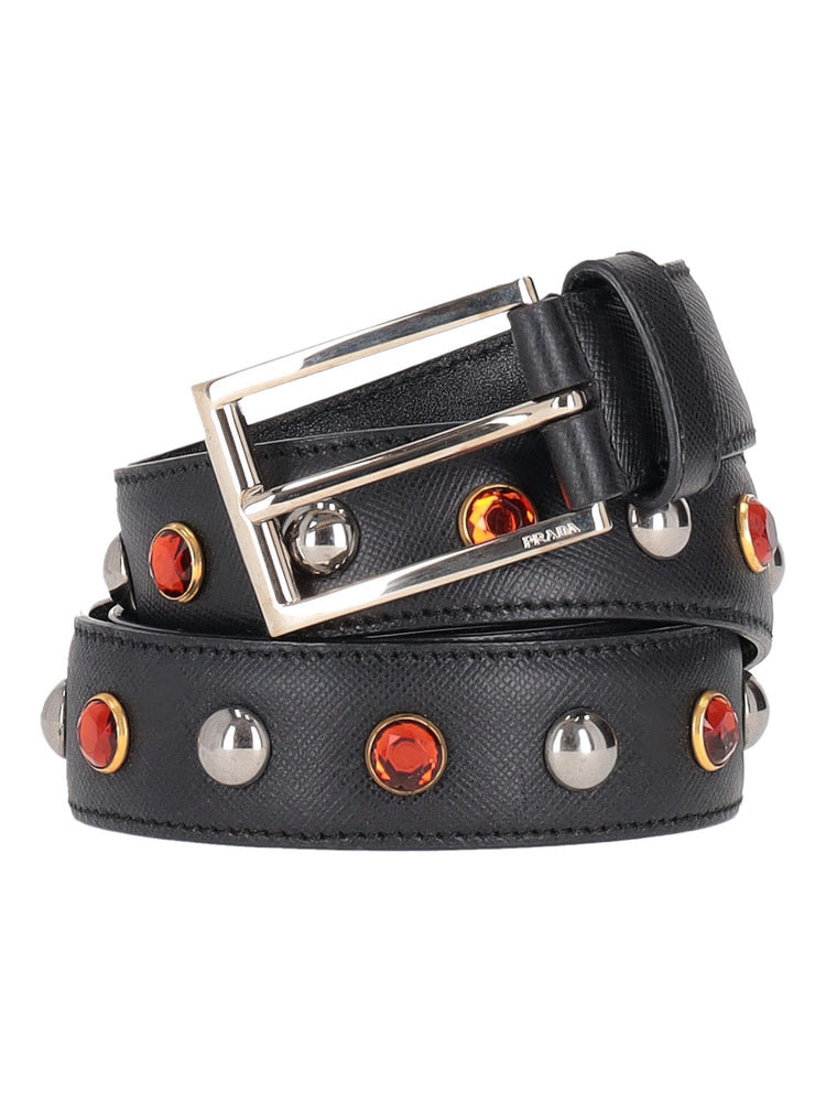 PRADA fabric buckle belt