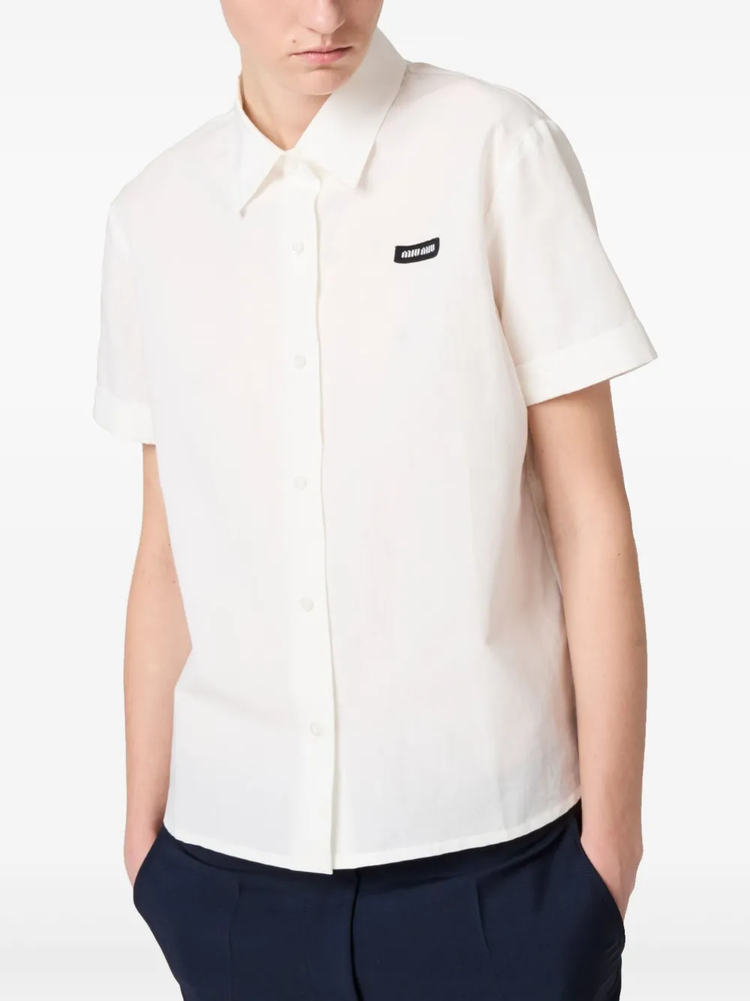 slubbed poplin shirt