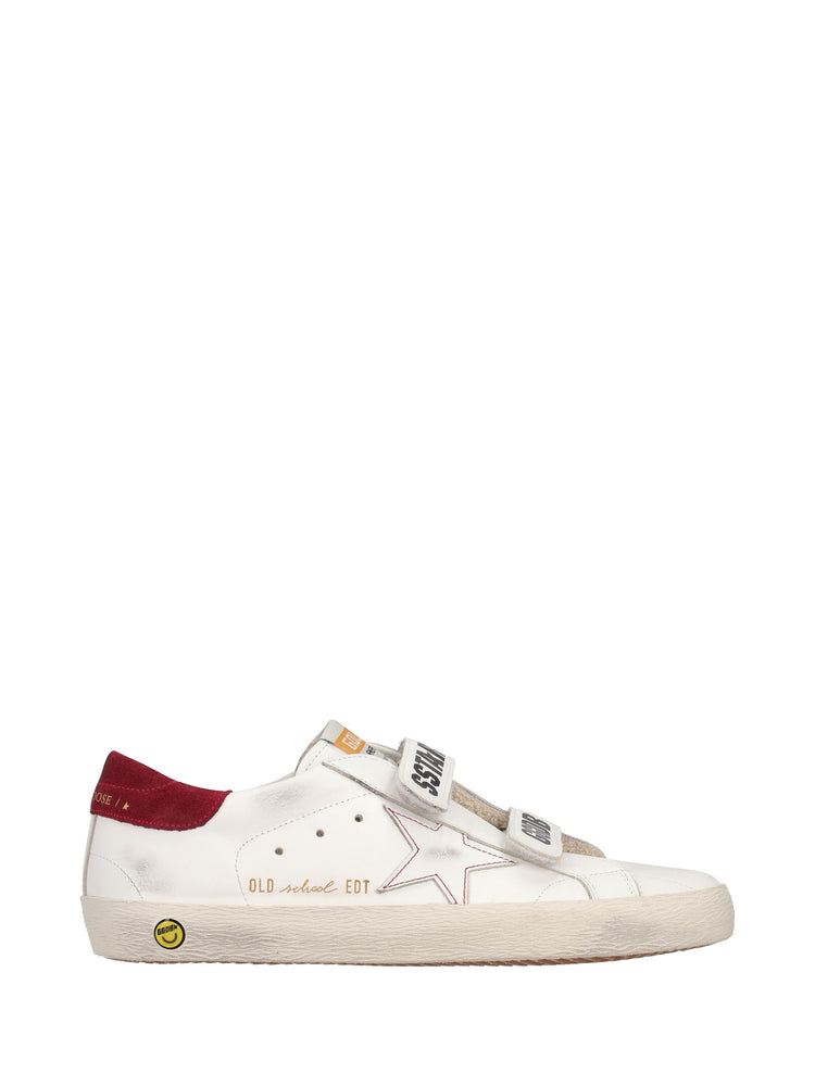 OLD SCHOOL LEATHER UPPER TOE TONGUE STAR AND STRAP SUEDE HEEL