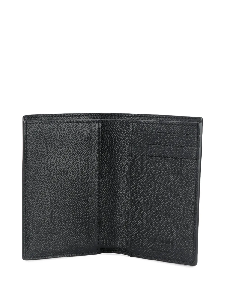 logo embossed credit card wallet
