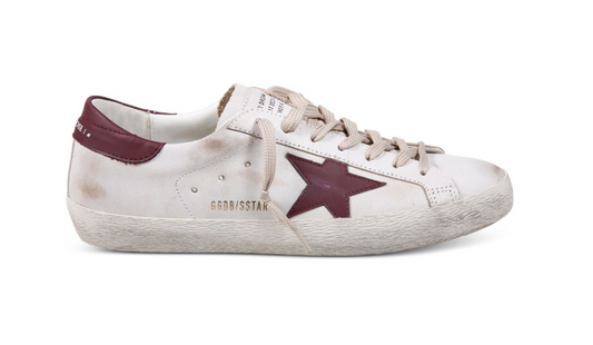 SUPER STAR LEATHER UPPER TOE AND TONGUE LATHER STAR AND HEEL