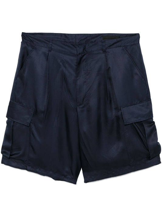 silk cargo shorts