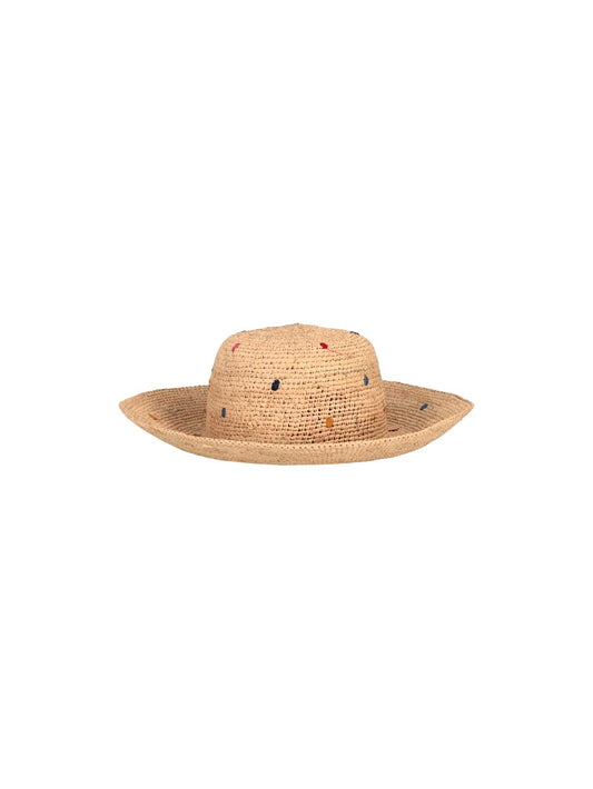 WOMEN HAT SWIRL POLKA