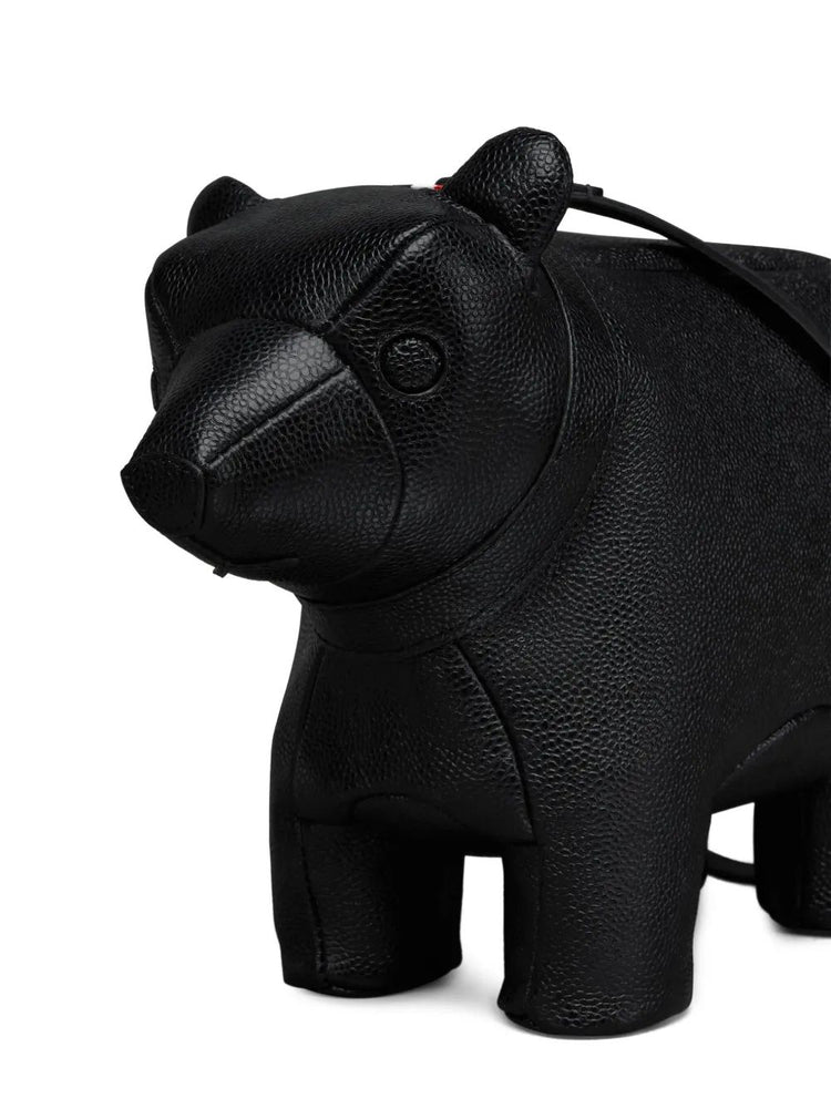 BEAR BAGUETTE BAG IN PEBBLE GRAIN LEATHER