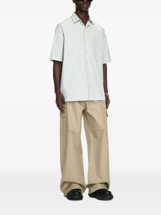 wide-leg cargo trousers