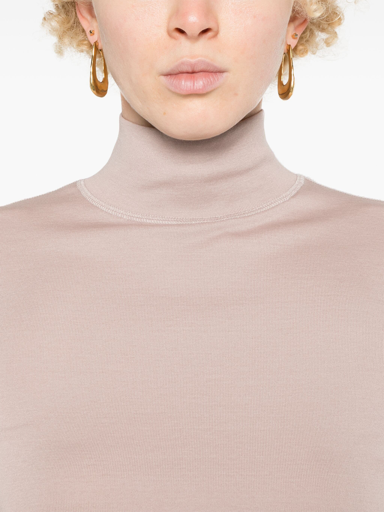high-neck cotton top