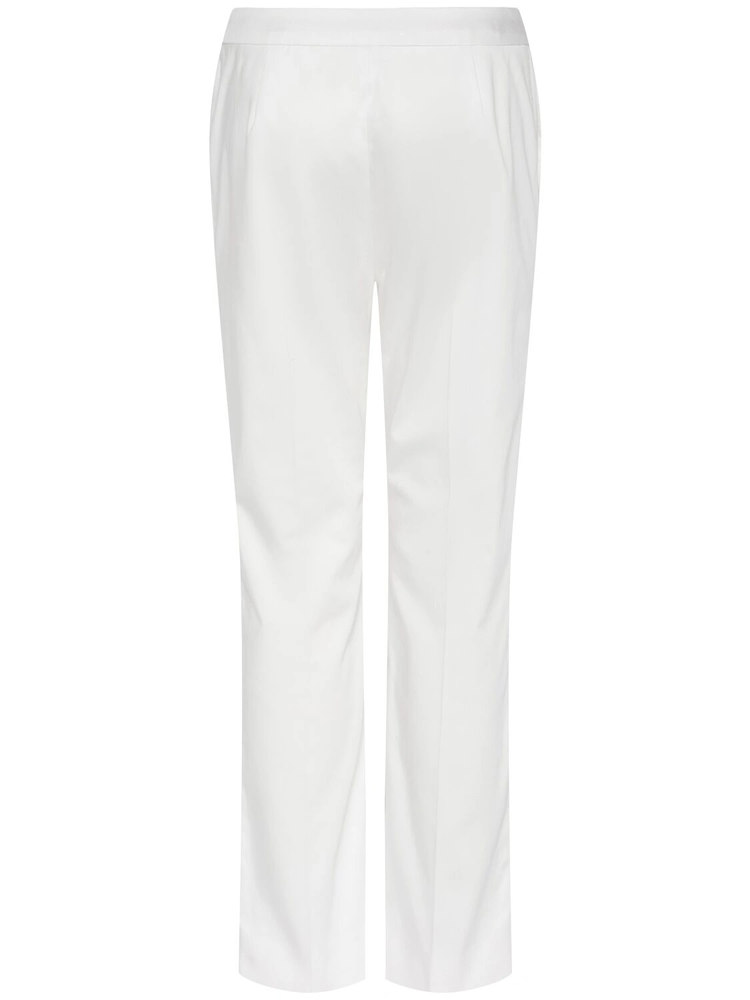 Okra cotton satin trousers