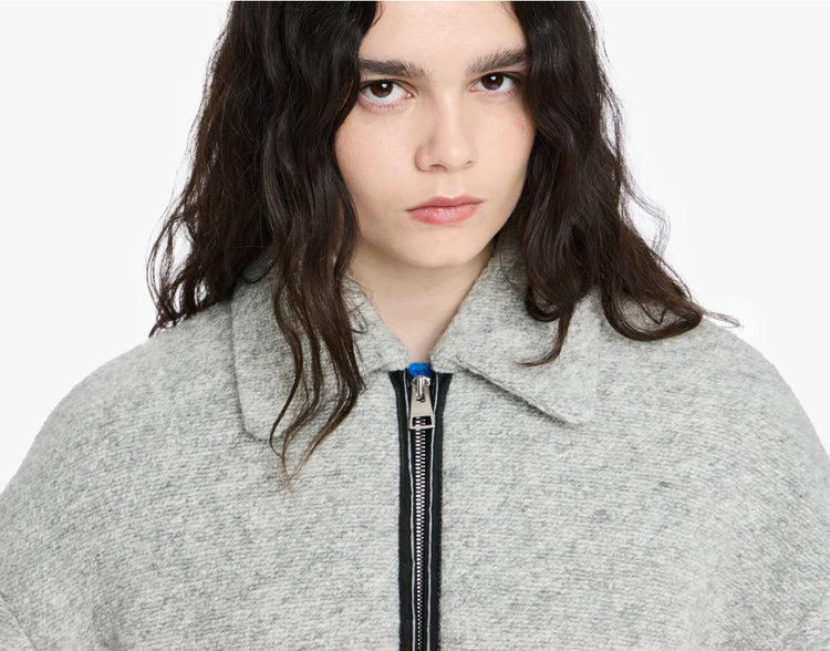 CONTRAST TRIM CASUAL JACKET