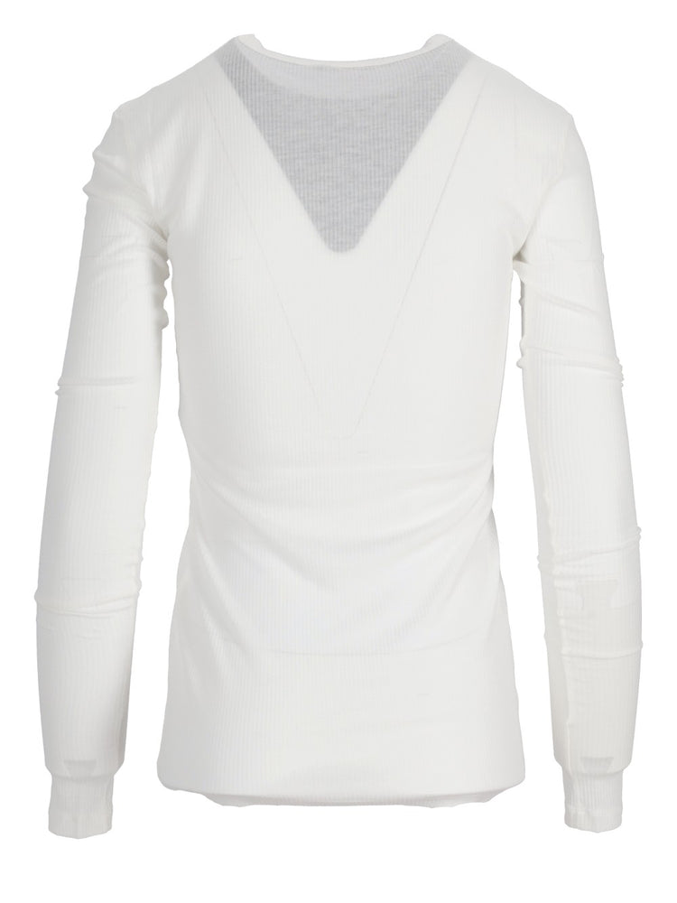 FIENE SLIM FIT LONG SLEEVES T-SHIRT VISCOSE COTTON