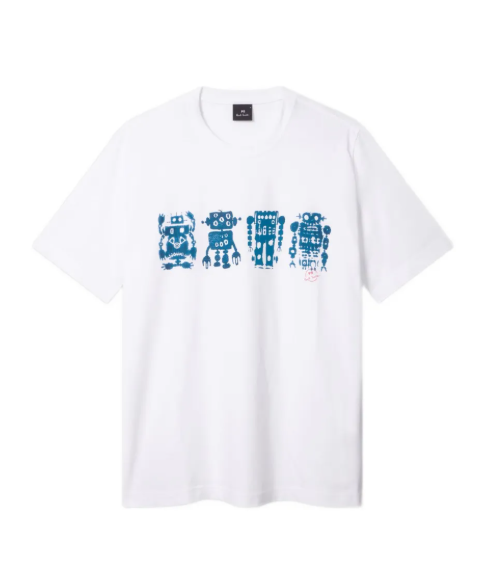MENS SLIM FIT T SHIRT ROBOTS