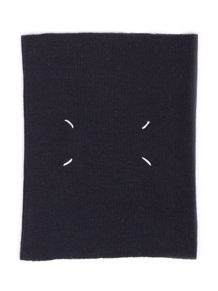 four-stitch wool neck warmer