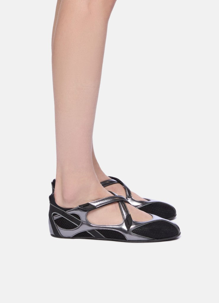 'Floor01' ballerina flat Multimateriali sintetici