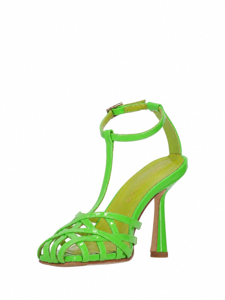 LA ROSE scarpe lidia glamour vernice verde