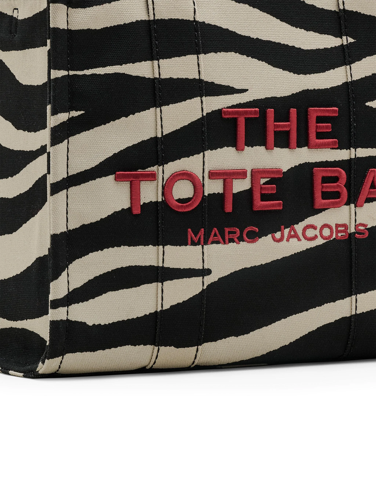 Zebra-print tote bag