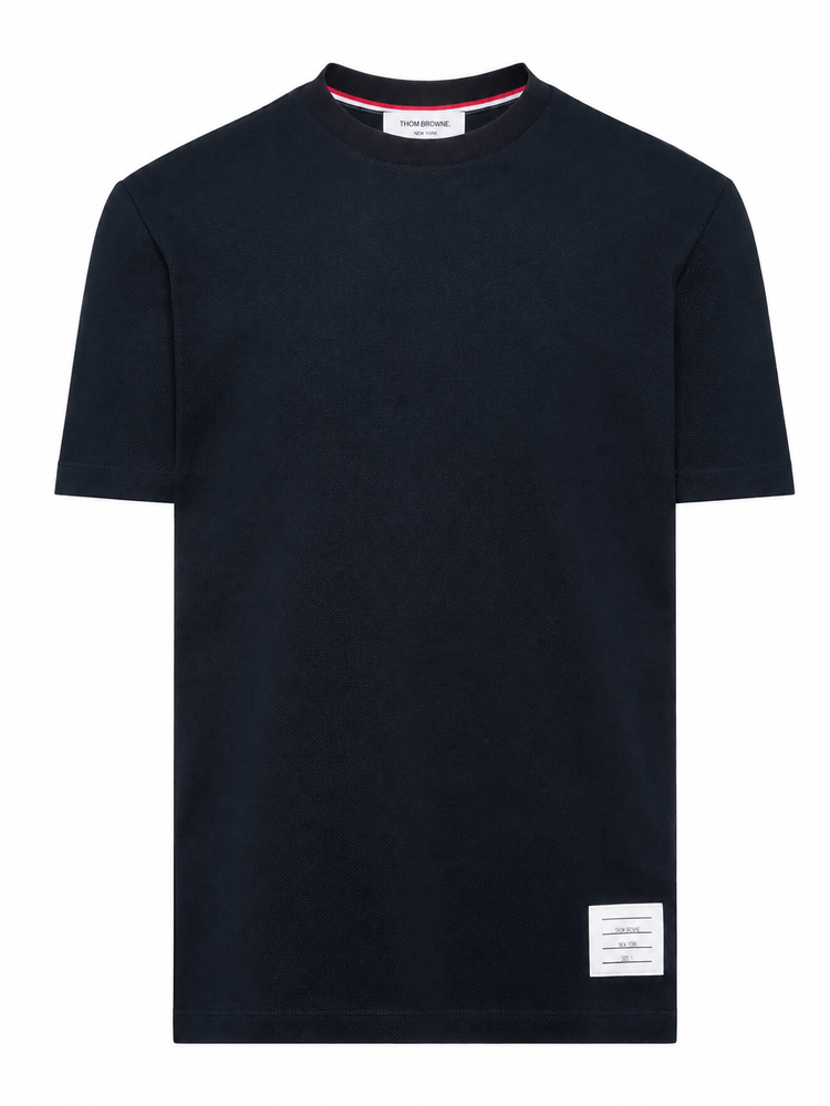 SHORT SLEEVE TEE W/ ENGINEERED 4 BAR STRIPE IN CLASSIC PIQUE