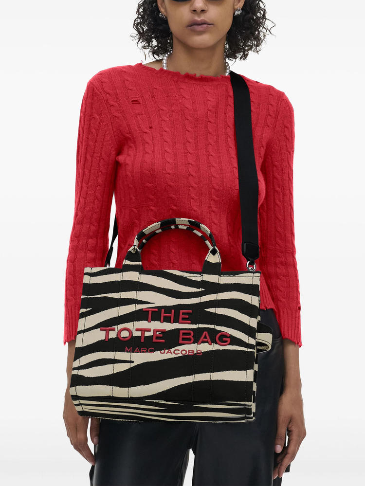 Zebra-print tote bag