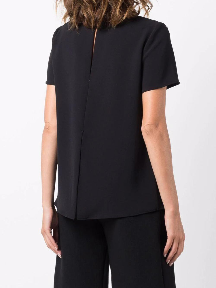 PAROSH rear keyhole blouse