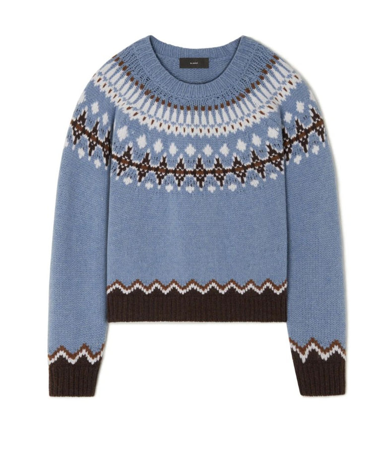 SWEET WINTER SWEATER BRICK/MULTICOLOR