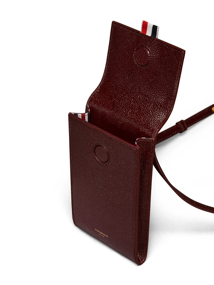 leather shoulder phone holder