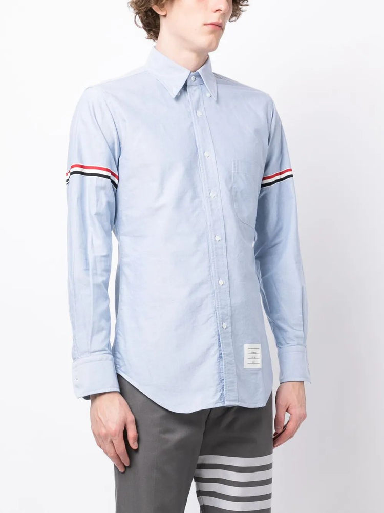 grosgrain-armband Oxford shirt