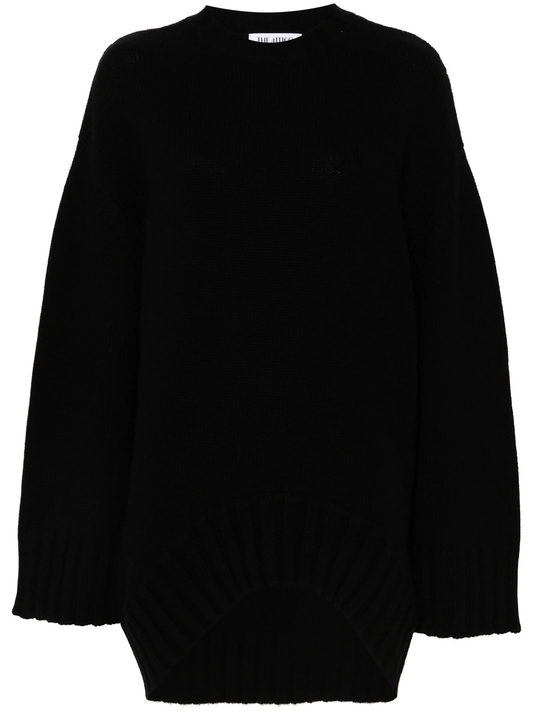 ribbed-knit mini dress
