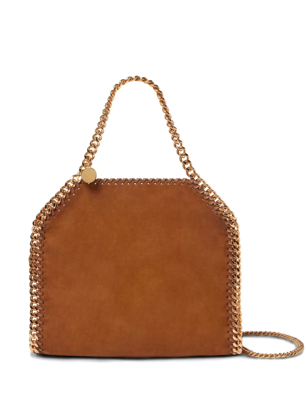 mini Falabella suede bag