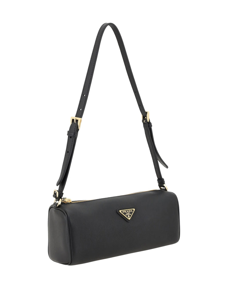 triangle-logo shoulder bag