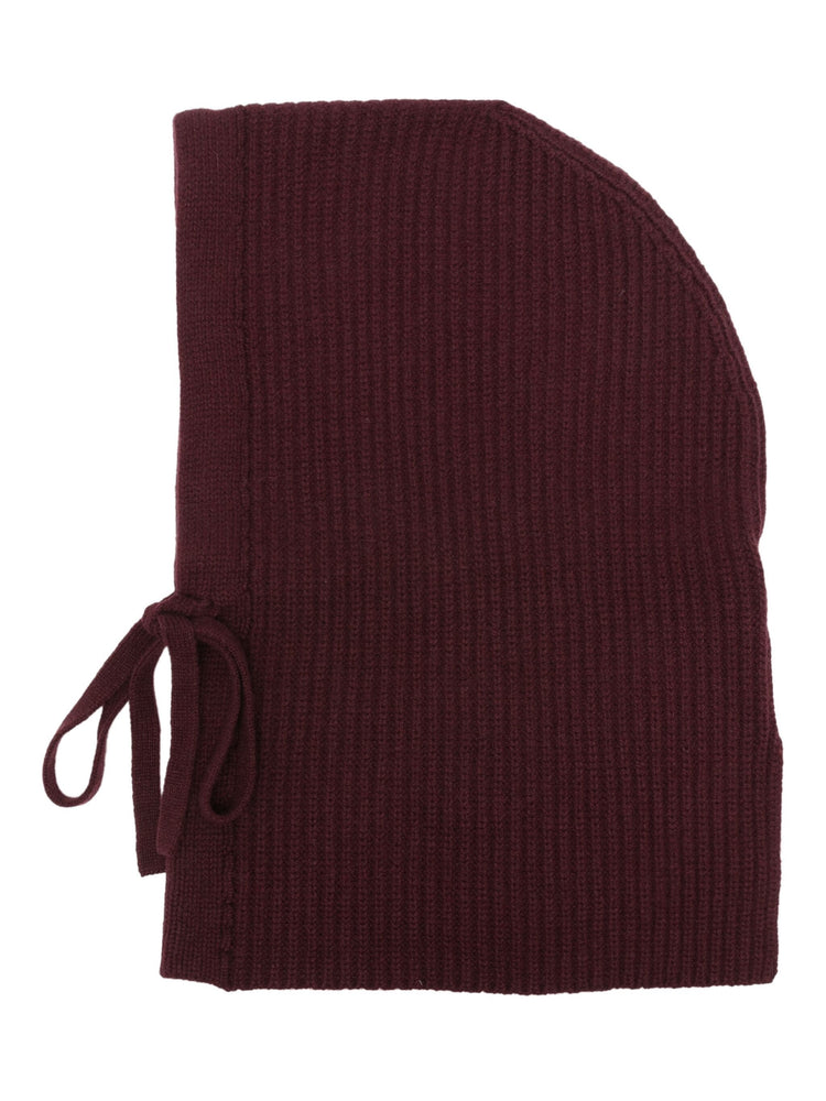 ribbed-knit balaclava