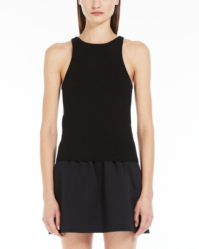 Alfeo halter top in vanisé wool