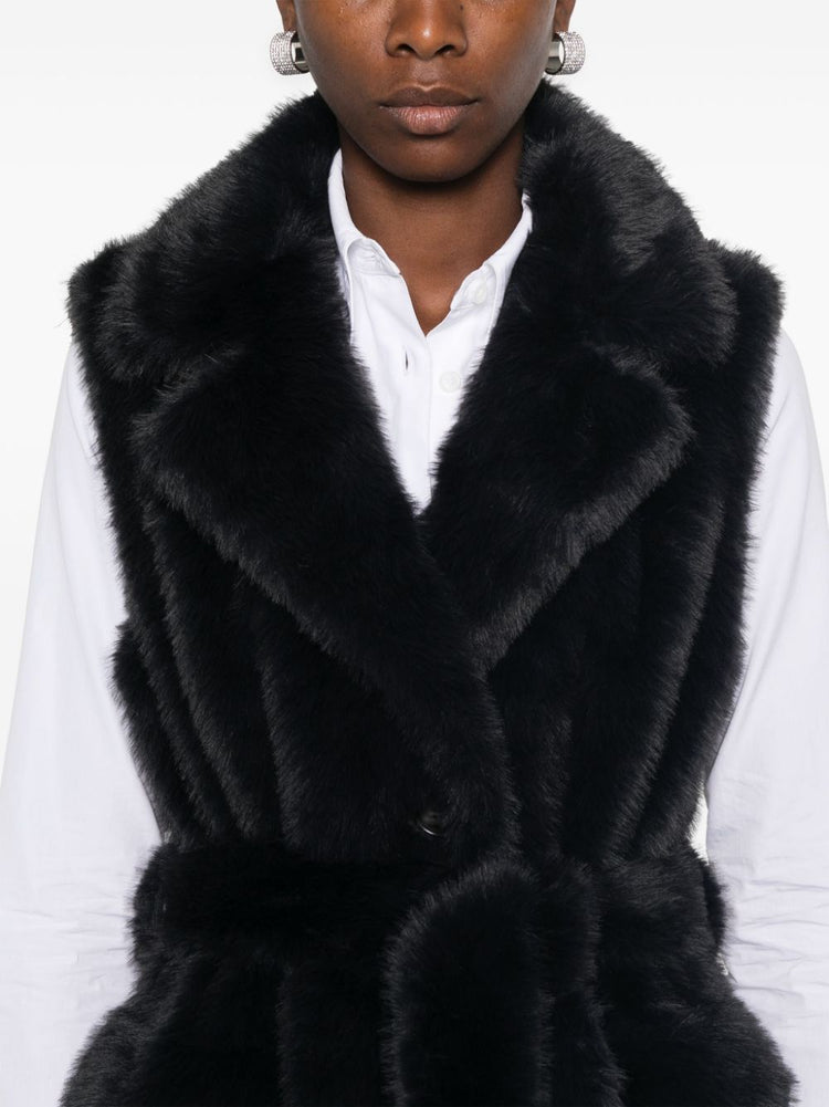 faux-fur coat