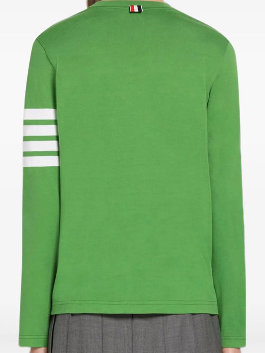LONG SLEEVE TEE W/ ENGINEERED 4 BAR IN SUSTAINABLE JERSEY