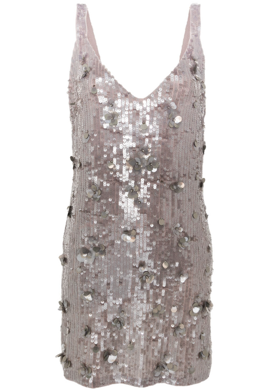 sequinned mini dress