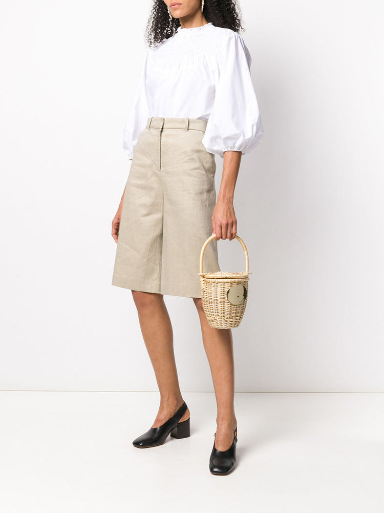 wicker bucket bag