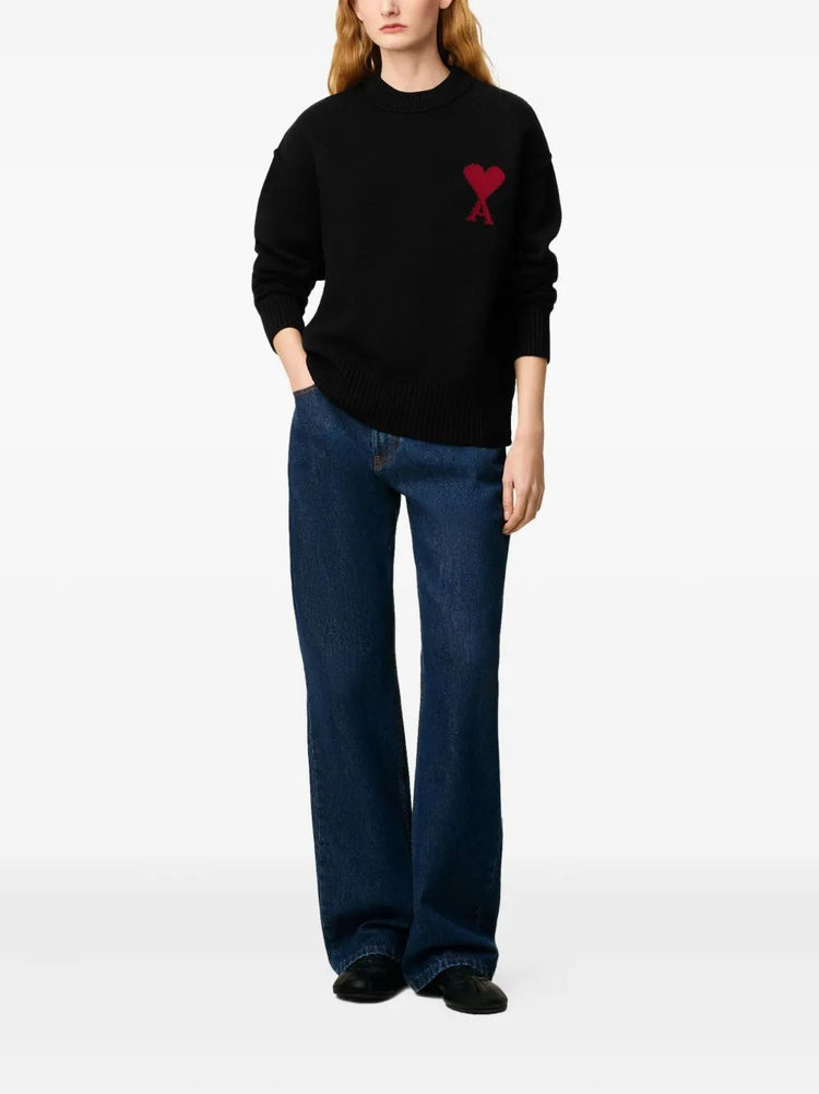 PULL COL ROND AMI DE COEUR