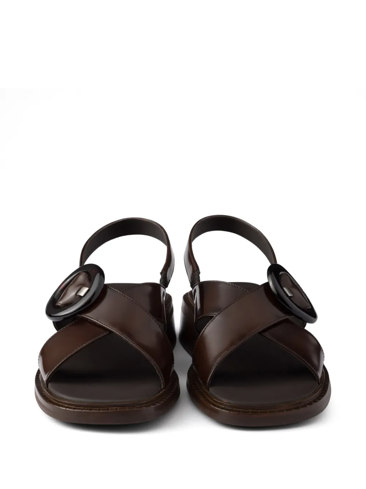 buckled sandals
