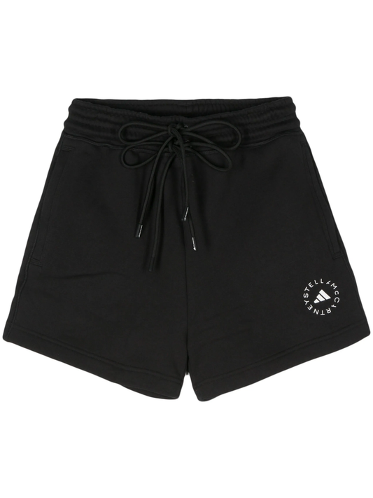 by Stella McCartney logo-print organic cotton track shorts