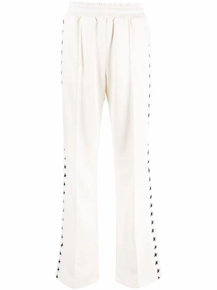 star-print track pants