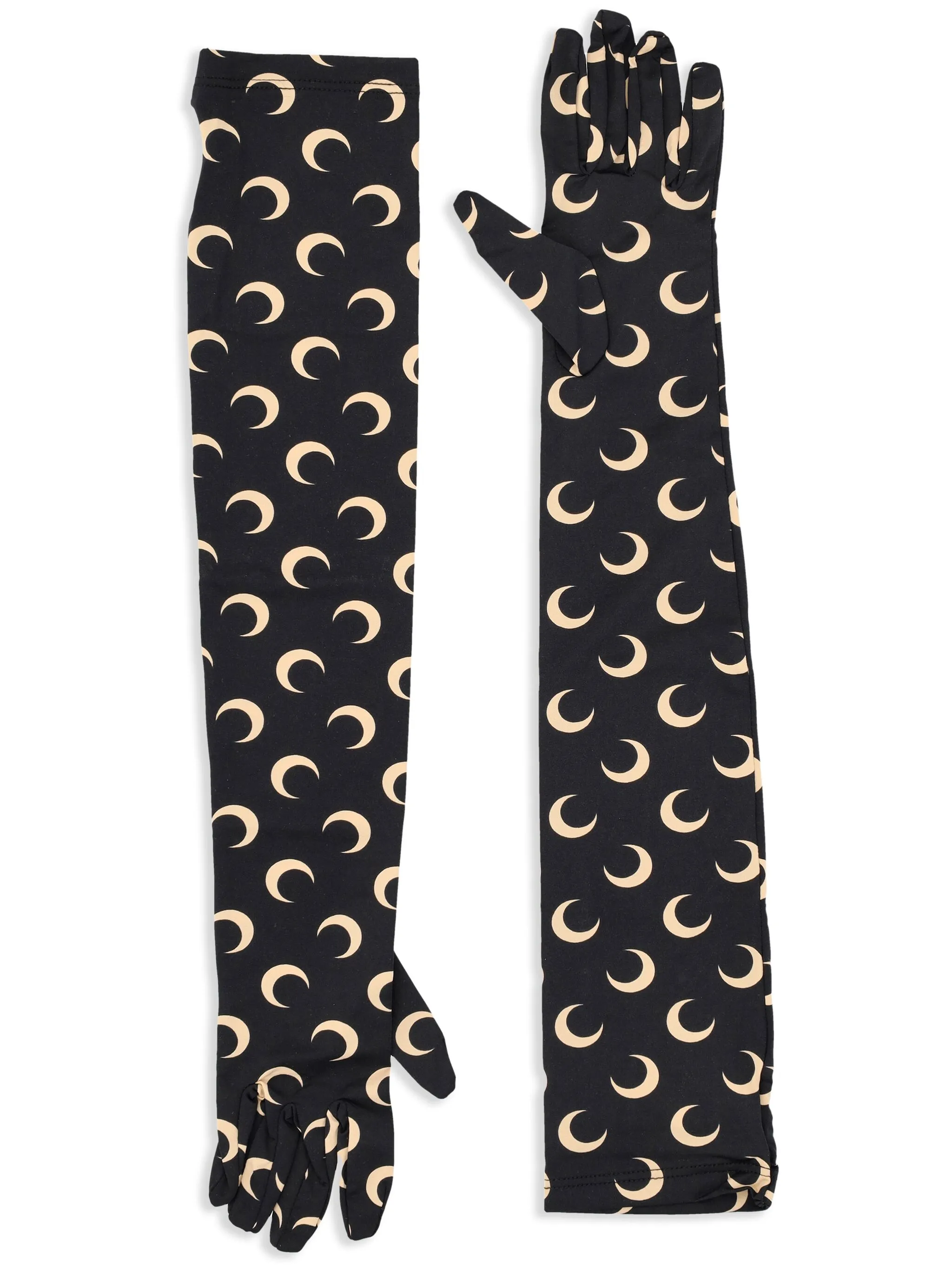 MOON PRINTED JERSEY LONG GLOVES