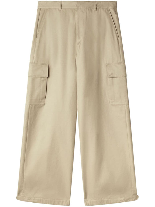 wide-leg cargo trousers