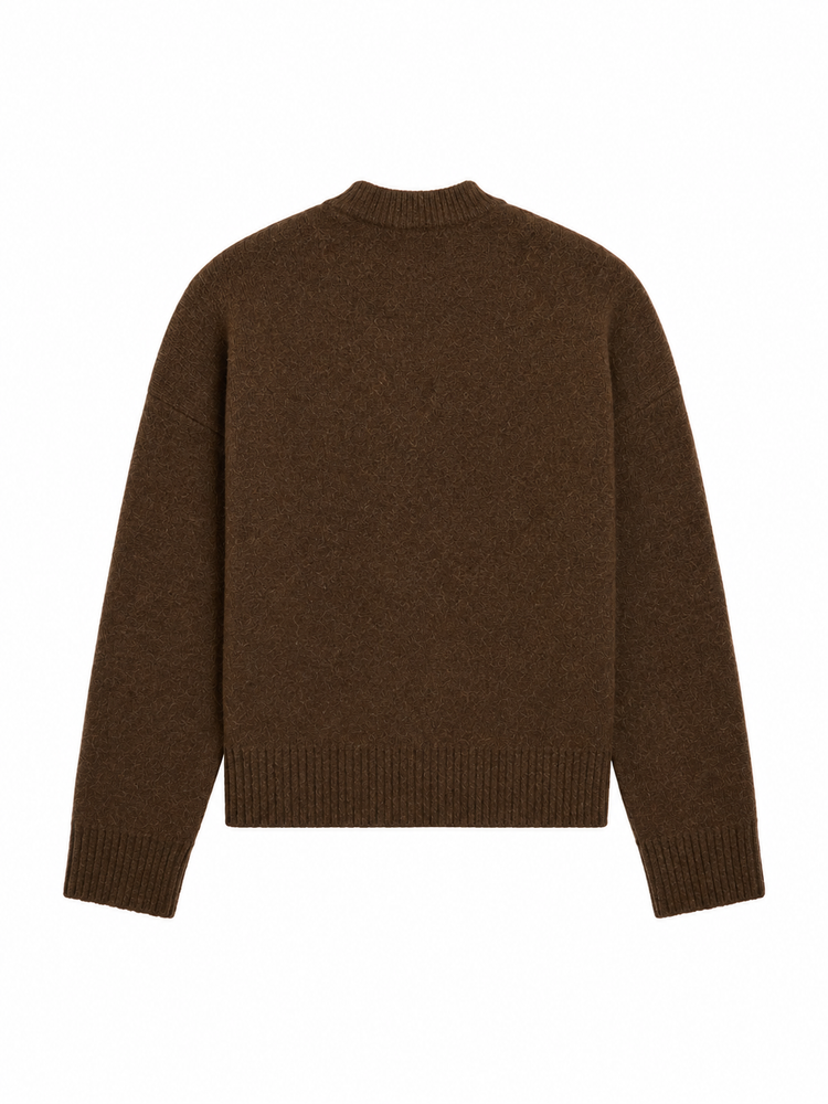 CREWNECK SWEATER WITH AMI DE COEUR