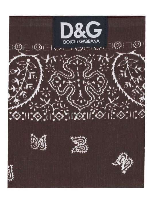 DOLCE&GABBANA paisley-print square scarf