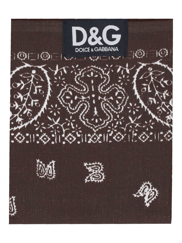 DOLCE&GABBANA paisley-print square scarf