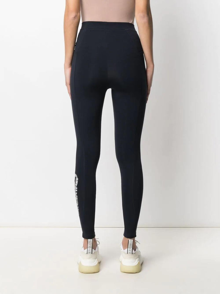 STELLA MCCARTNEY logo-print scuba leggings